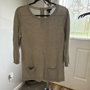 Talbots pullover sweater top gray size S